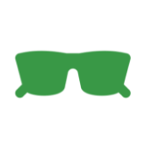 green sunglasses icon