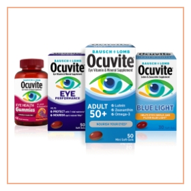 Four Ocuvite eye vitamins
