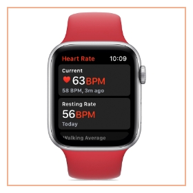 A red apple watch