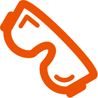 orange goggles icon