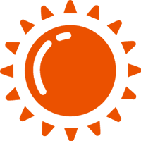 orange sun icon