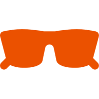 orange sunglasses icon