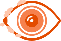 A orange eye icon