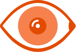 A orange eye icon 